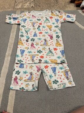Hanna Anderson Disney Princess Girls 2 Piece Pajamas